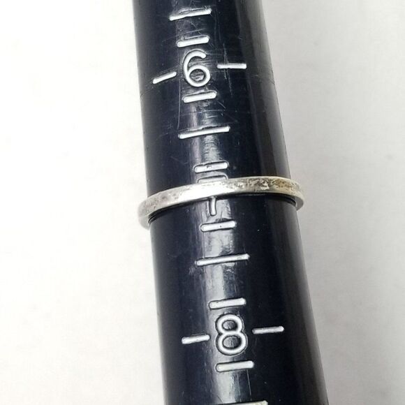 Vintage Avon Sterling Silver Pear Shape Ring, Size 7 Band, Estate - Picture 8 of 10